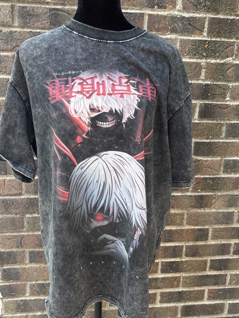 Tokyo Ghoul Graphic Tee - Black with Red Accents